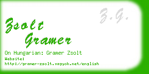 zsolt gramer business card